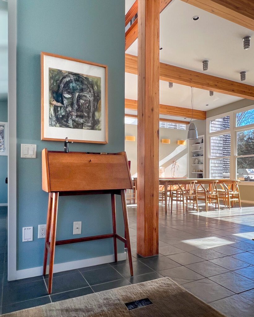 Cape Cod Vernacular Modern Home-Dining Room 02 Orleans, MA DOXworks Architecture, Interiors and Planning 35 Roberts Road Cambridge, MA 617-869-5440 Info@doxworks.com DOXworks is a Cambridge-based architecture and design studio focused on realizing our clients' visions. Our work spans diverse areas and scales, driven by logic, clarity, and consensus. We aim to elevate lives, cultivate communities, and enhance the environment by creating places that are as functional as they are inspiring. Our passion for design transcends preferences and constraints. Each project harmonizes complex variables and perspectives, producing efficient processes and products. Doxworks' rigorous planning and exploration generate optimal solutions and maximum value. We design low-energy, minimal waste, and enduring projects, with values reflected in sensitive planning, careful material selection, and skilled craftsmanship, creating warm, rich places that serve as our legacy. https://www.linkedin.com/in/jonathan-ginnis-aia-leed-ap-751b004/ https://www.linkedin.com/company/doxworks/ facebook.com/DOXworks/ https://doxworks.com/ https://www.pinterest.com/doxworks/ https://www.instagram.com/doxwell/ Minimalistarchitecture, Residentialminimalistdesign, Modernhomedesign, modernarchitecture, contemporaryarchitecture, Contemporaryresidentialarchitecture, Minimalistinteriordesign, sustainablehomedesign, Functionalresidentialdesign, Open-conceptliving, passivehousedesign, residentialrenovation, highendarchitecturedesign, luxuryhome, urbanliving, cityhome, localmaterials, slowhomedesign